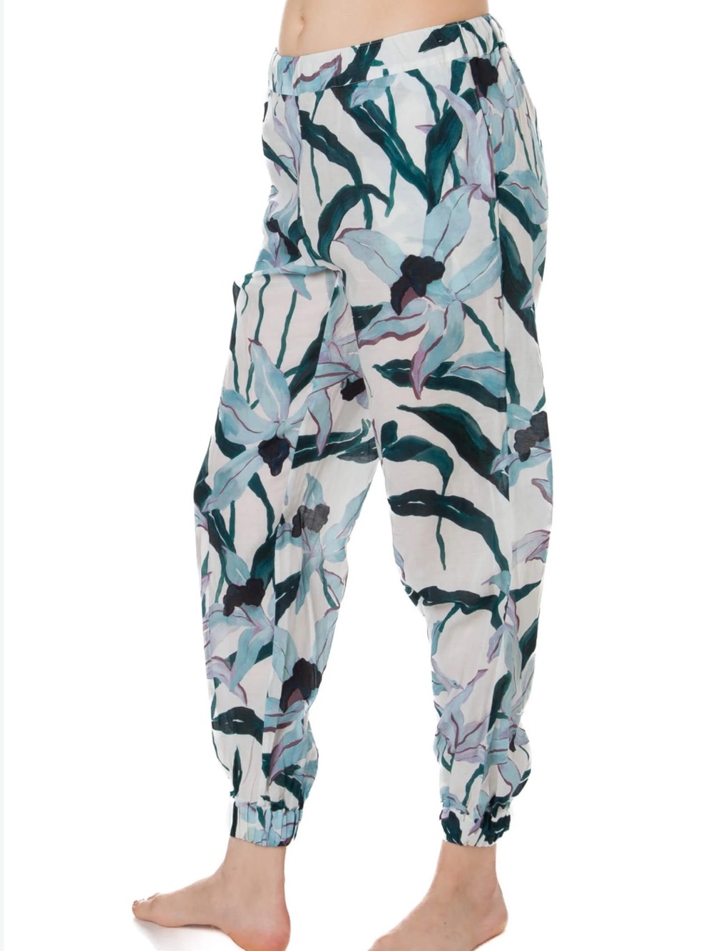 Tory Burch printed beach jogger pants medium